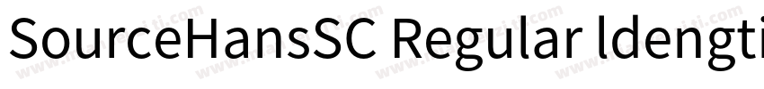 SourceHansSC Regular ldengtit字体转换